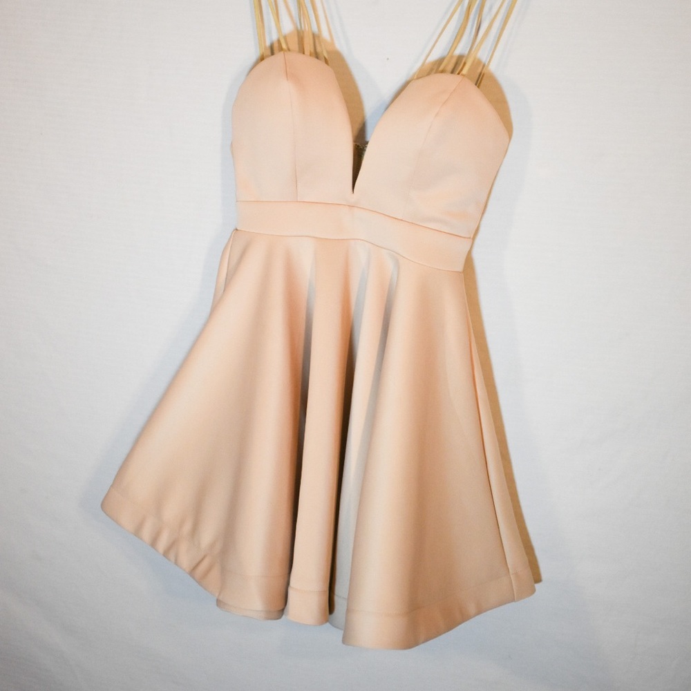Selfie Leslie v-neck sweetheart dress